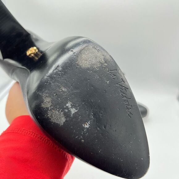 Pour La Victoire |Brenda| Black Leather Ankle Boots Size 8 - Picture 10 of 12